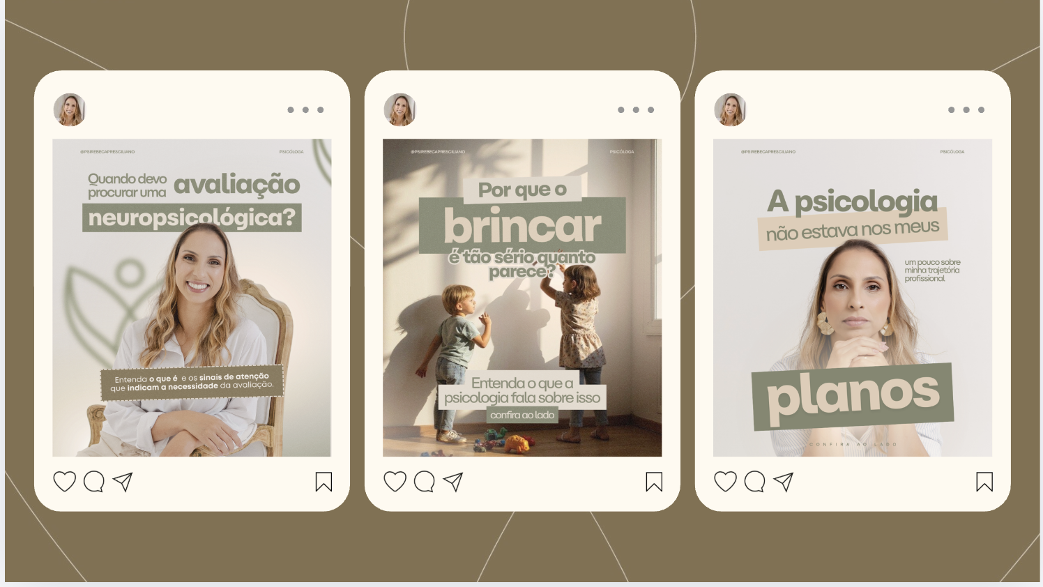 Apresentação do serviço de design de posts